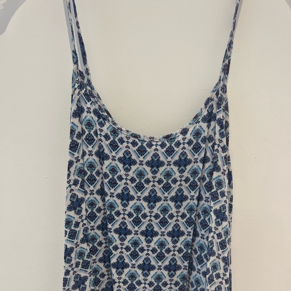 American Eagle Soft & Sexy Blue Multicolor Tank Top - Picture 1 of 2